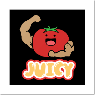 Juicy tomato exercise and bodybuilding shirt Posters and Art